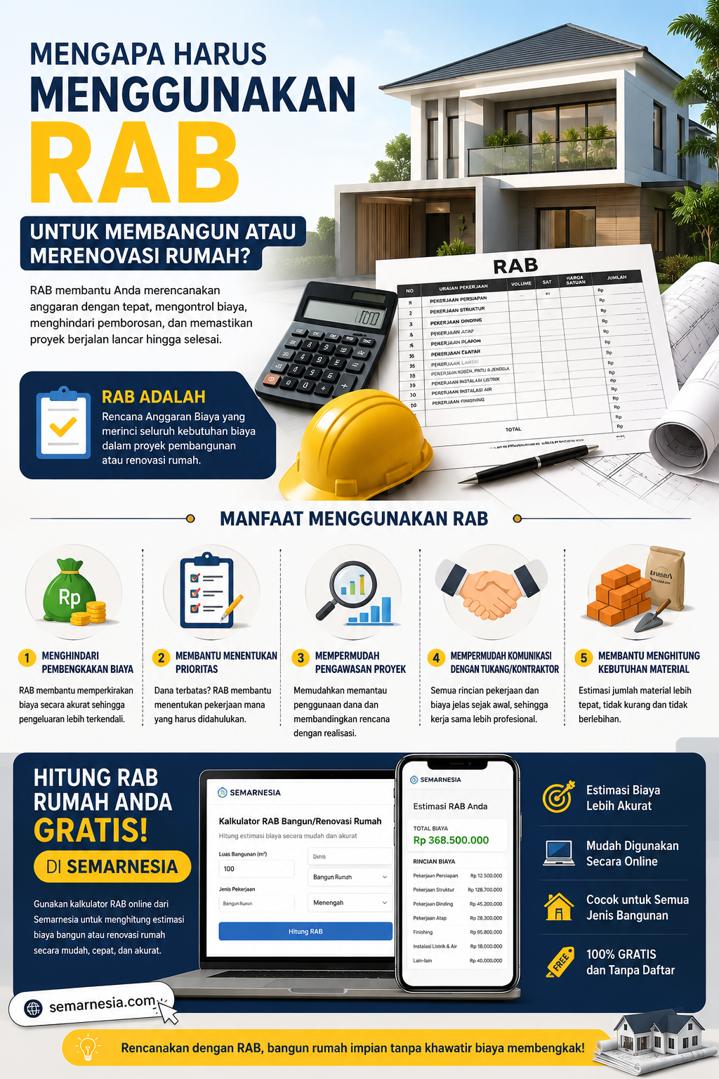 Mengapa Harus Menggunakan RAB untuk Membangun atau Merenovasi Rumah?